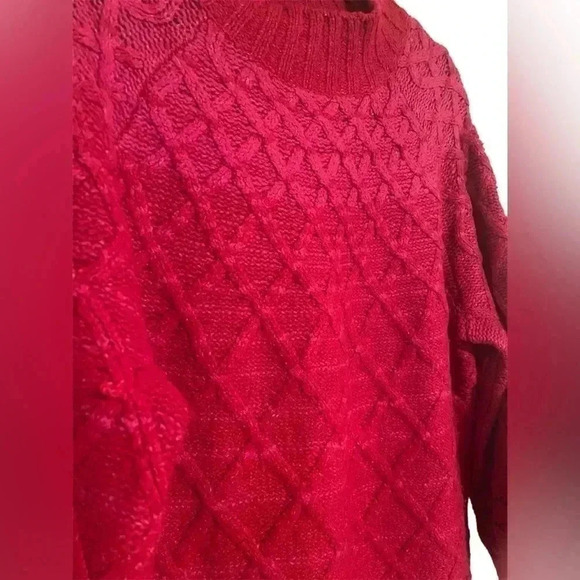 Lane Bryant Women's Mock-Neck Cable Sweater Plus Size 18/20 - Picture 3 of 8